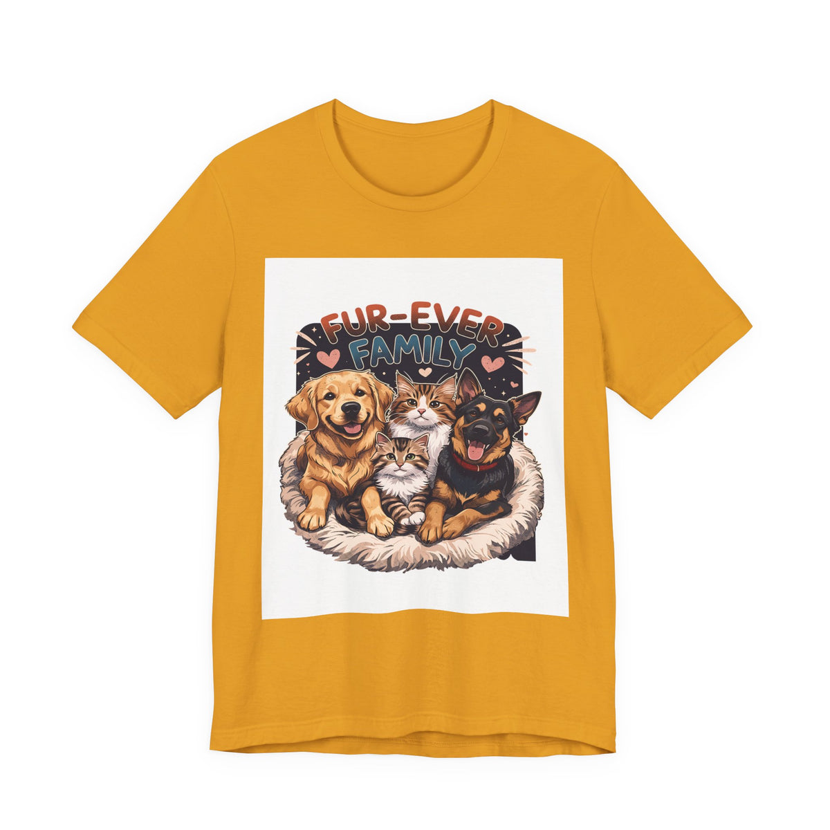 Fur-Ever Family Tee — Cute Dog & Cat Pet Parent T-Shirt