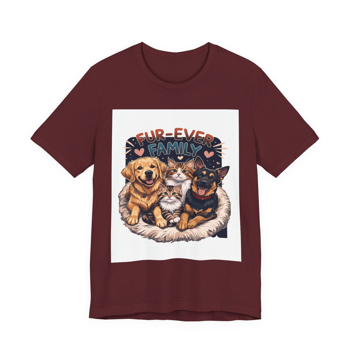 Fur-Ever Family Tee — Cute Dog & Cat Pet Parent T-Shirt