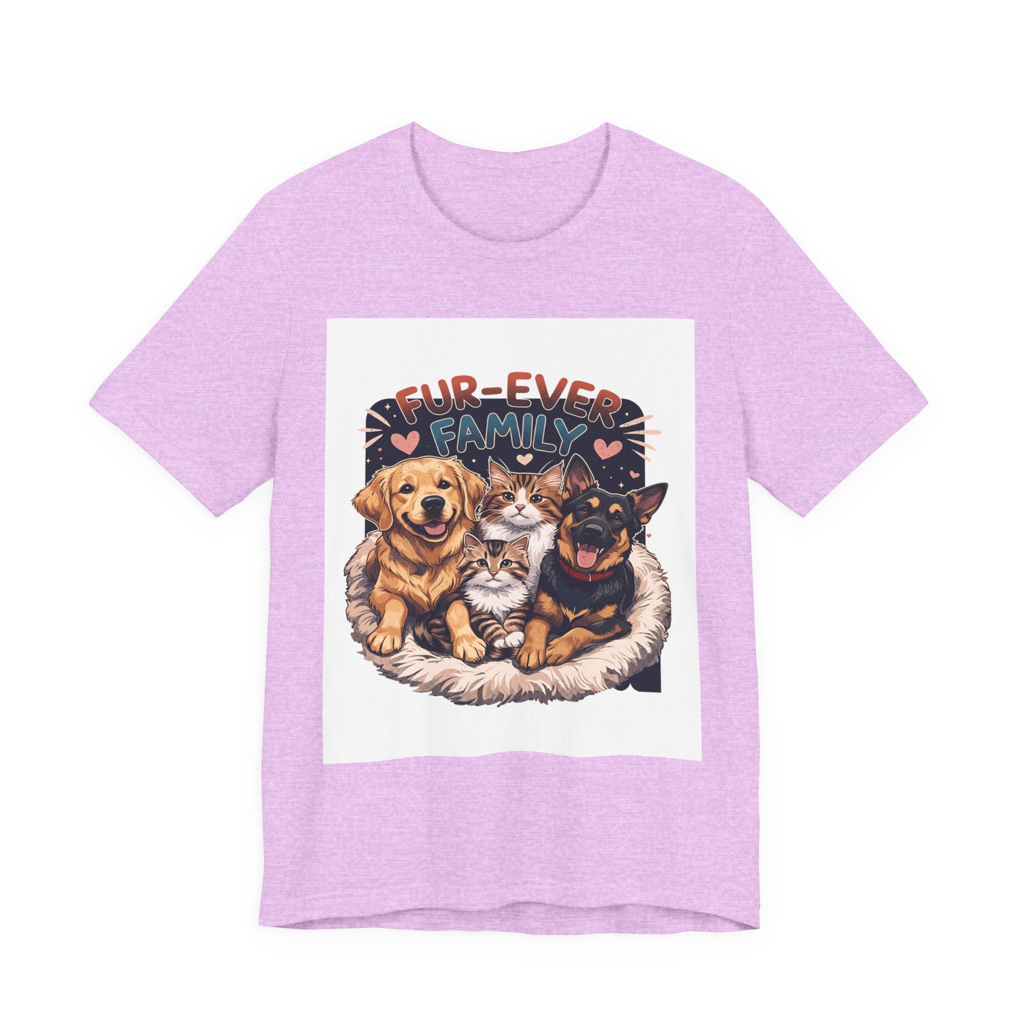 Fur-Ever Family Tee — Cute Dog & Cat Pet Parent T-Shirt