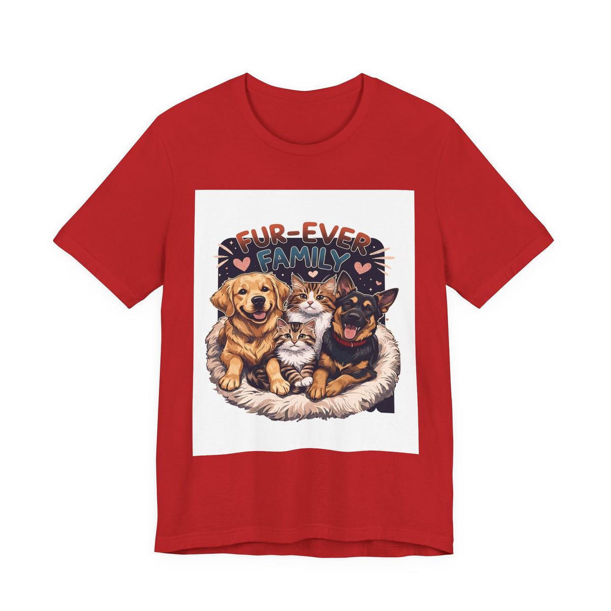 Fur-Ever Family Tee — Cute Dog & Cat Pet Parent T-Shirt