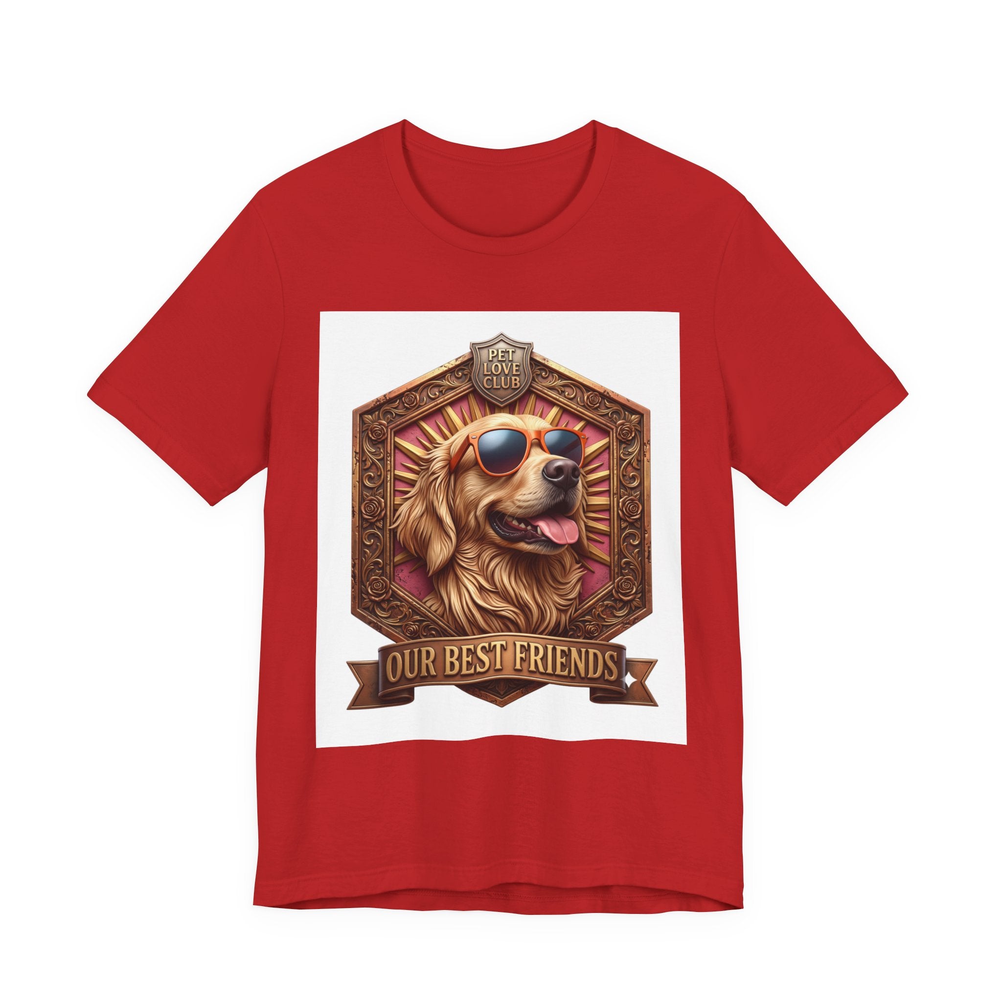 Dog T-Shirt — 'Our Best Friends' Golden Retriever Graphic Tee
