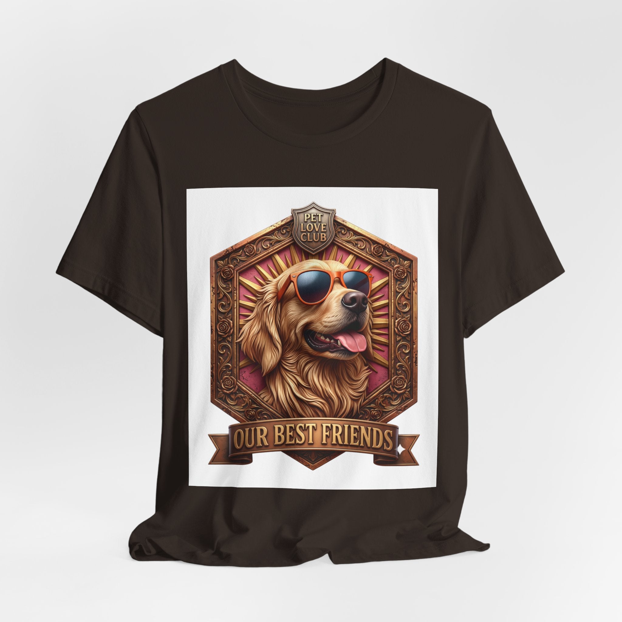 Dog T-Shirt — 'Our Best Friends' Golden Retriever Graphic Tee