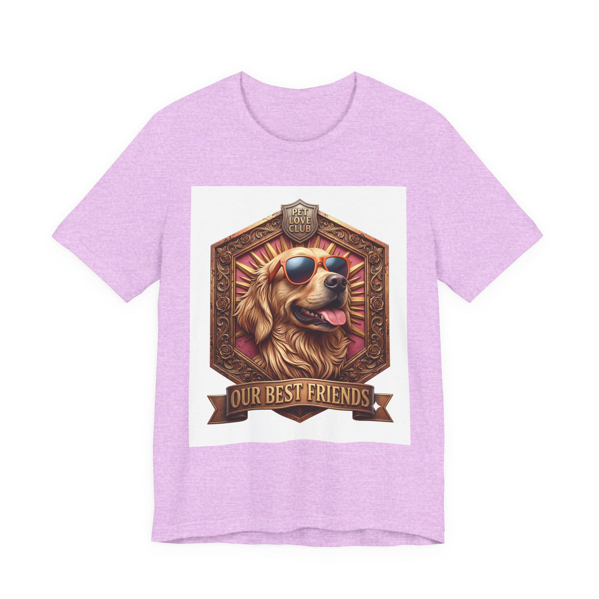 Dog T-Shirt — 'Our Best Friends' Golden Retriever Graphic Tee