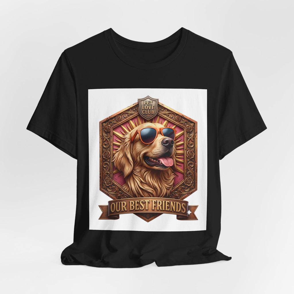 Dog T-Shirt — 'Our Best Friends' Golden Retriever Graphic Tee