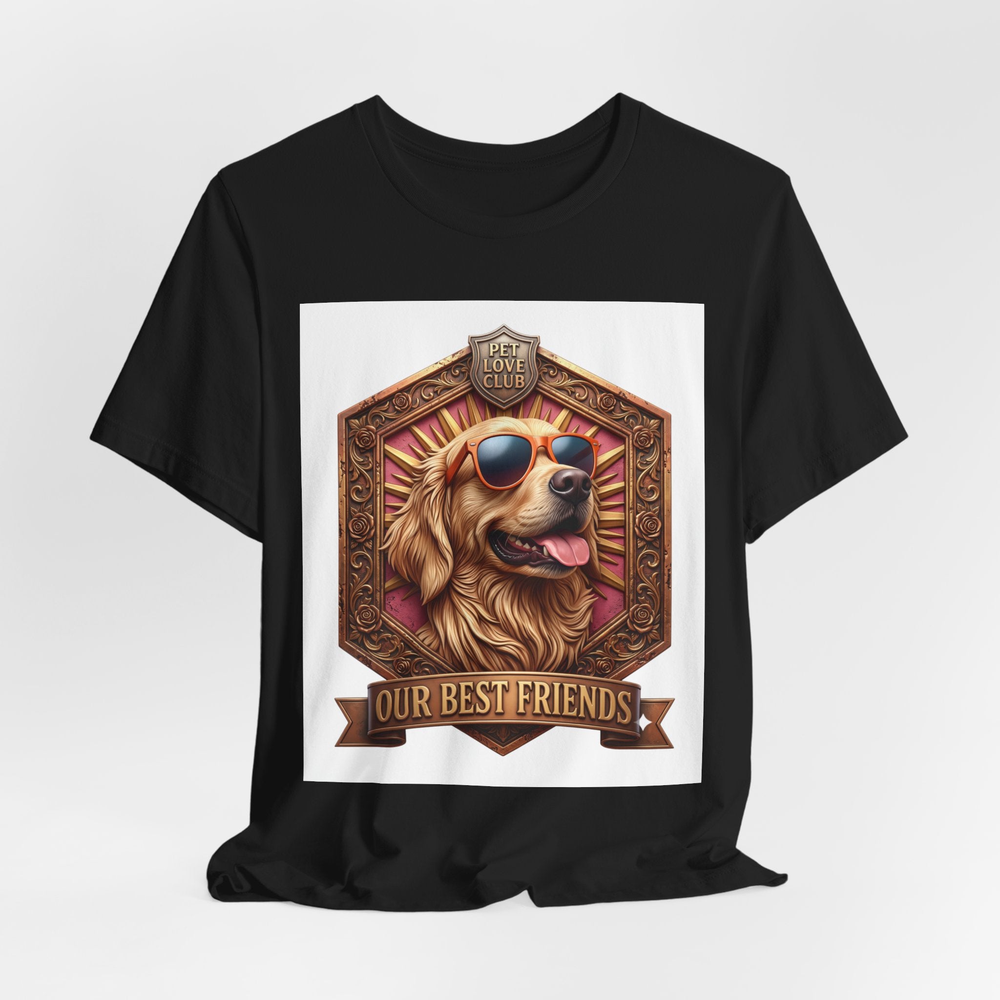 Dog T-Shirt — 'Our Best Friends' Golden Retriever Graphic Tee