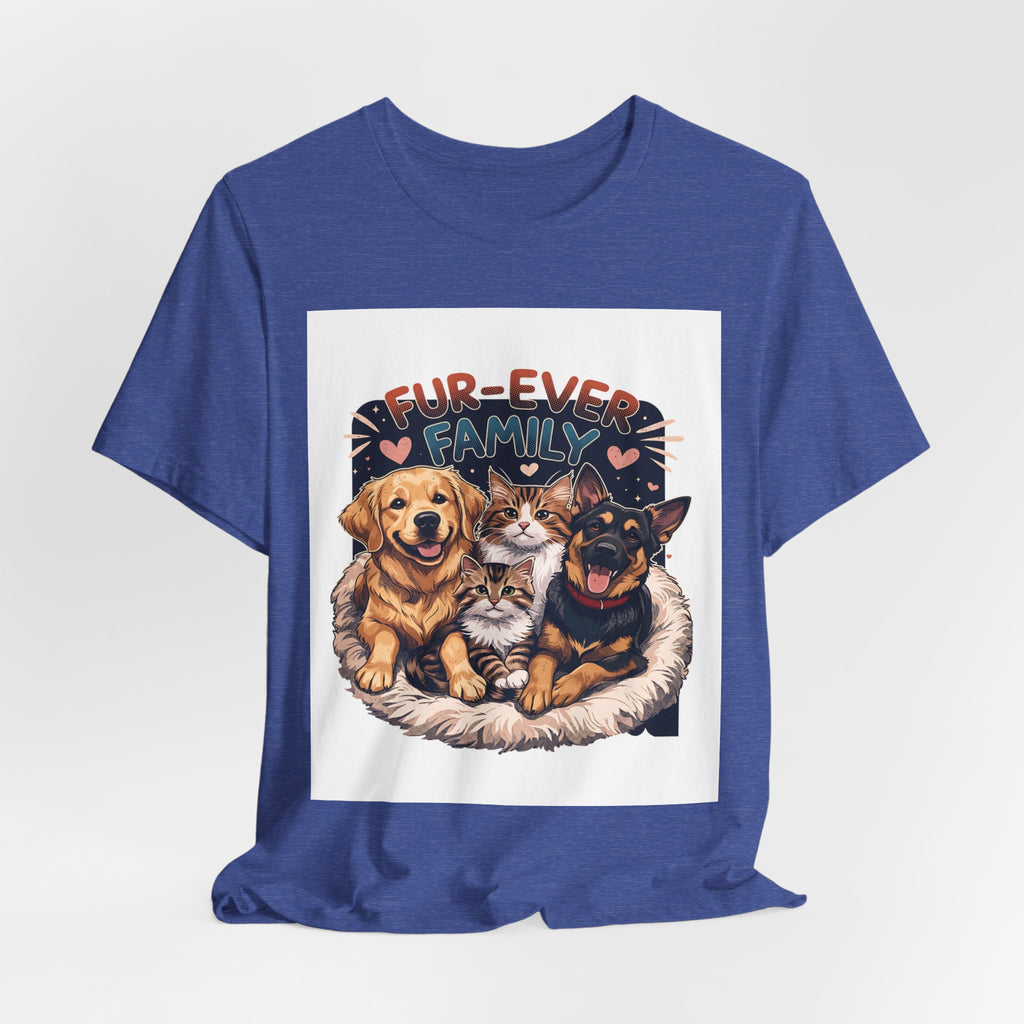 Fur-Ever Family Tee — Cute Dog & Cat Pet Parent T-Shirt