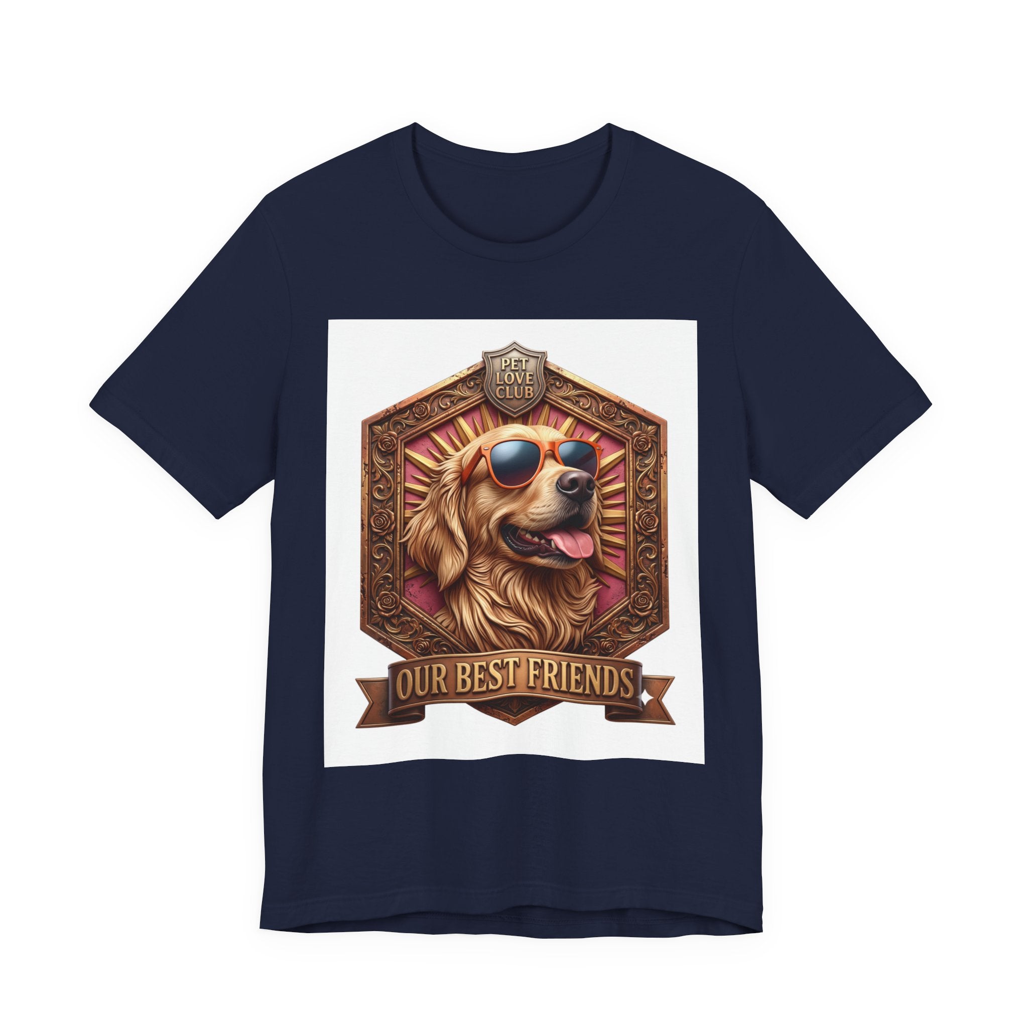 Dog T-Shirt — 'Our Best Friends' Golden Retriever Graphic Tee