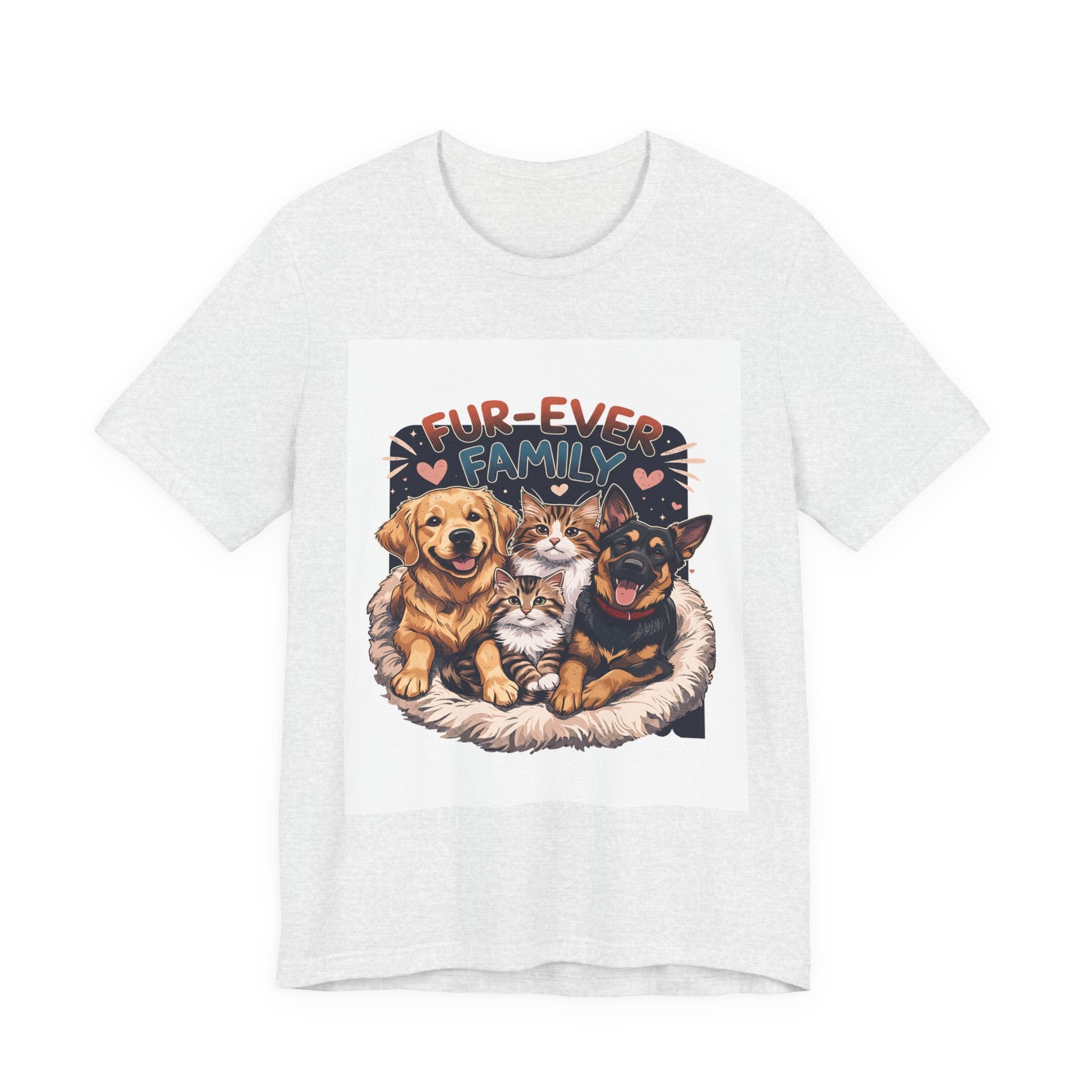 Fur-Ever Family Tee — Cute Dog & Cat Pet Parent T-Shirt