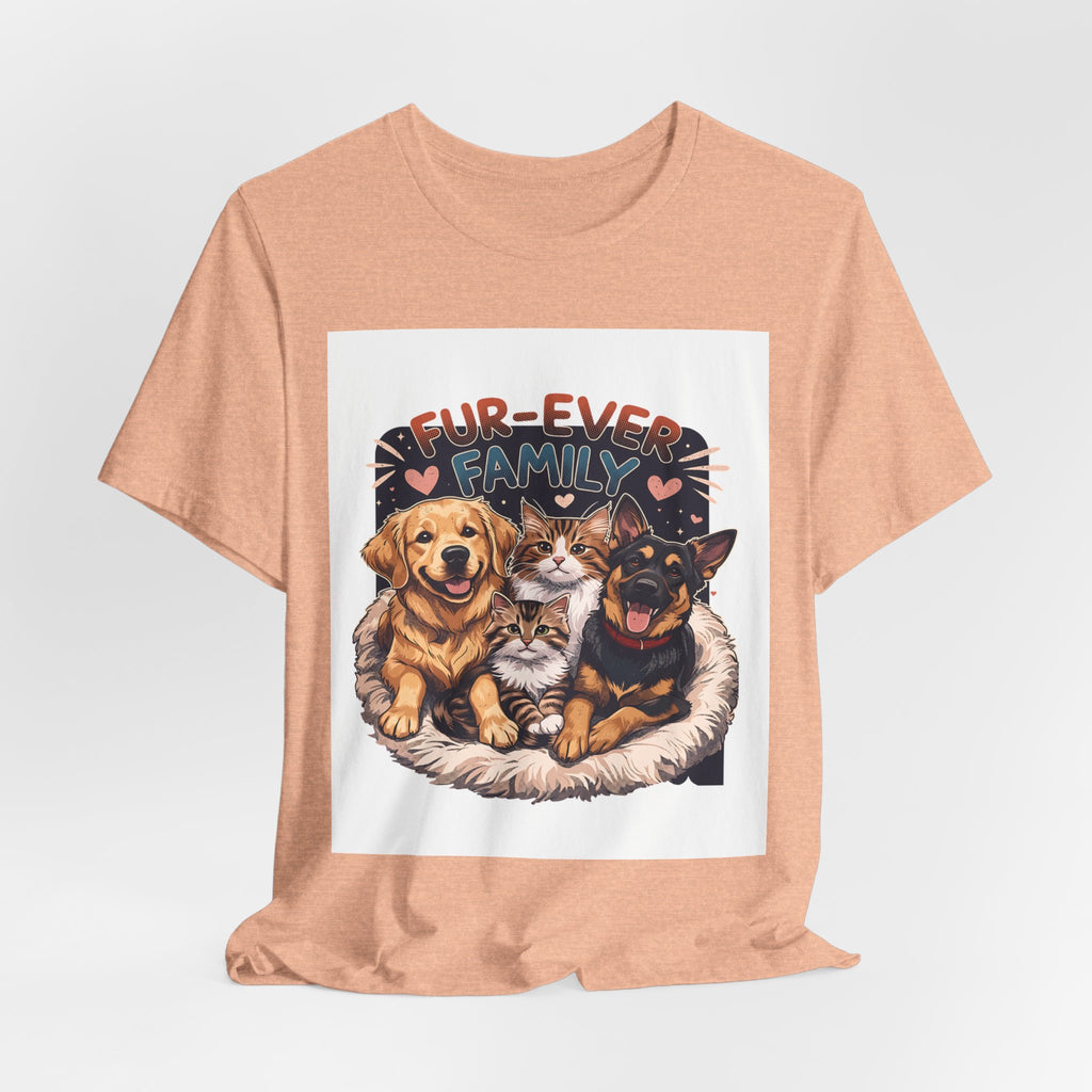 Fur-Ever Family Tee — Cute Dog & Cat Pet Parent T-Shirt