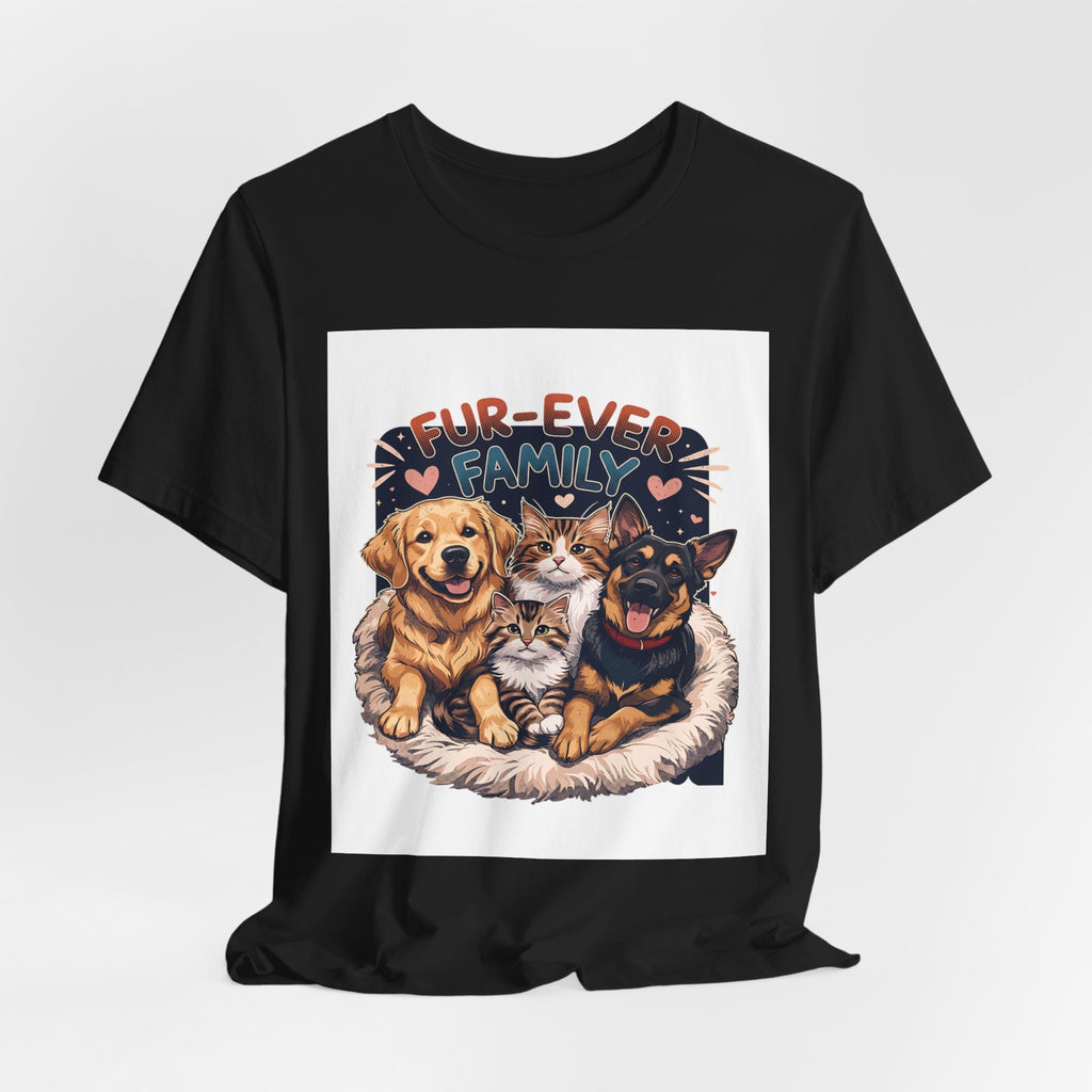 Fur-Ever Family Tee — Cute Dog & Cat Pet Parent T-Shirt