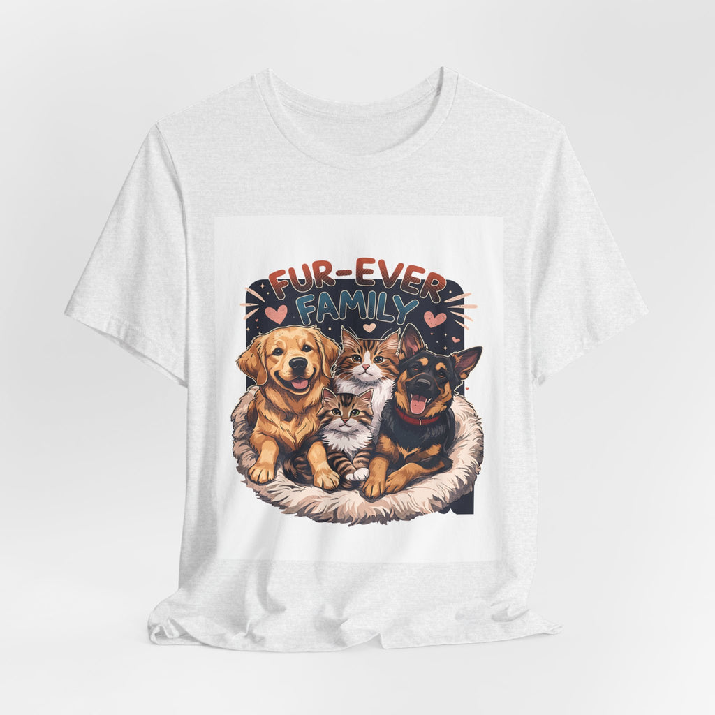 Fur-Ever Family Tee — Cute Dog & Cat Pet Parent T-Shirt