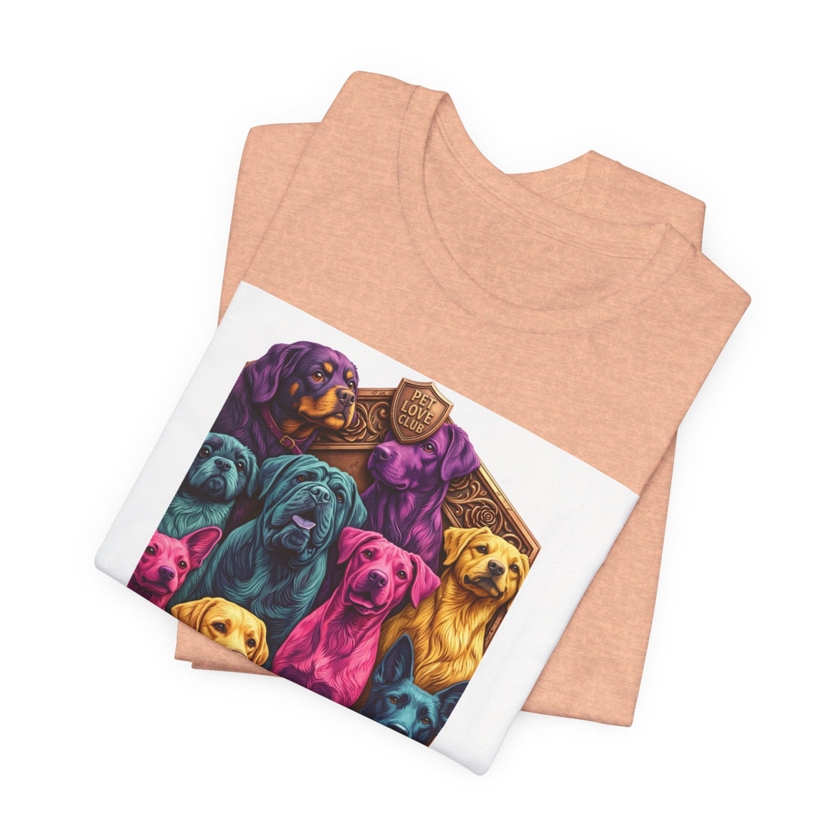 Dog Pack Graphic Tee — "Pet Adventure Group" Colorful Puppy Crewneck