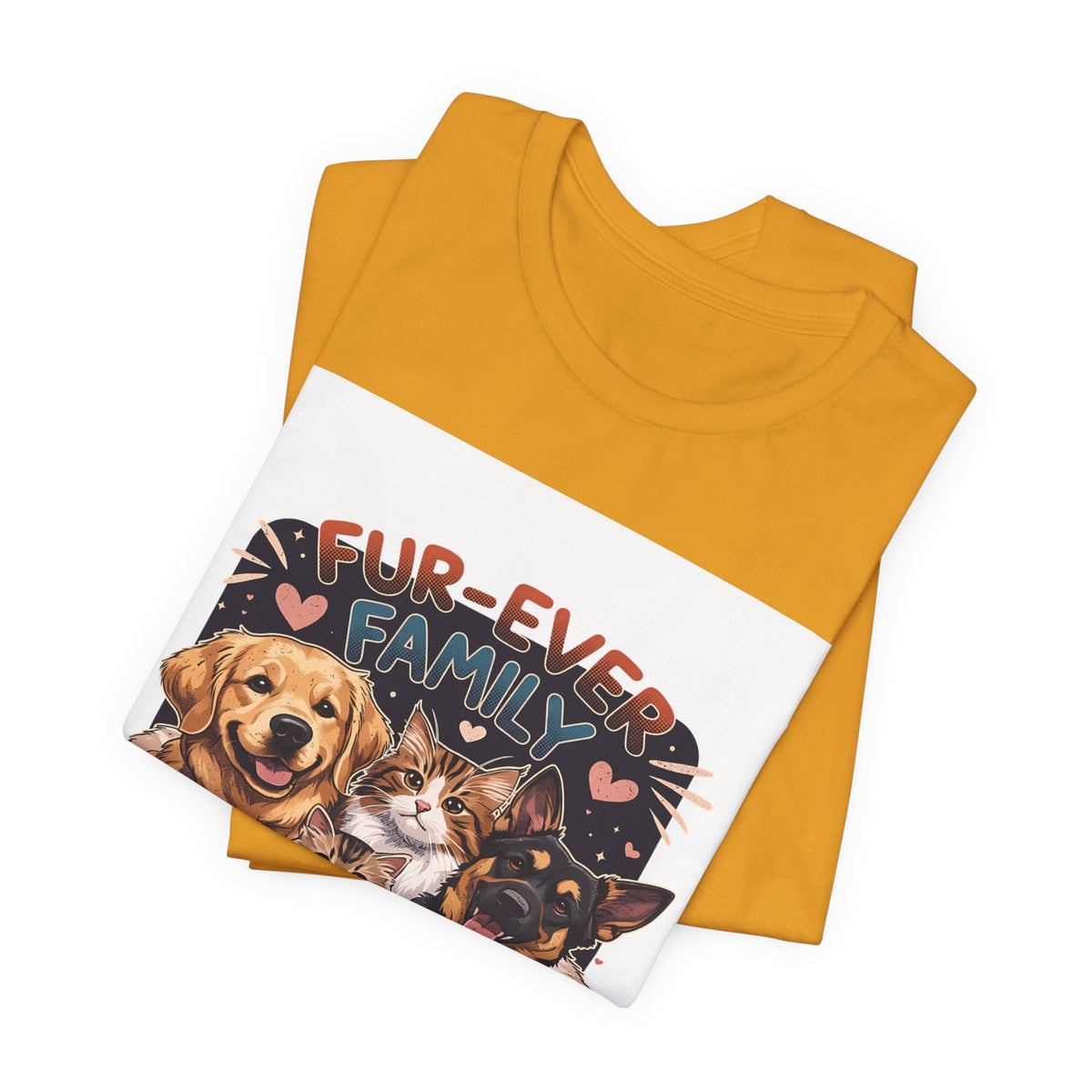 Fur-Ever Family Tee — Cute Dog & Cat Pet Parent T-Shirt