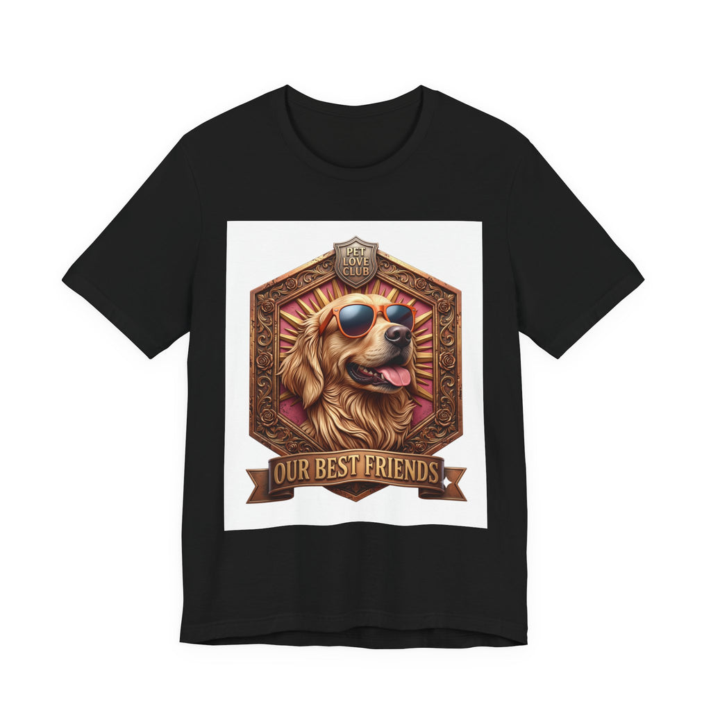 Dog T-Shirt — 'Our Best Friends' Golden Retriever Graphic Tee