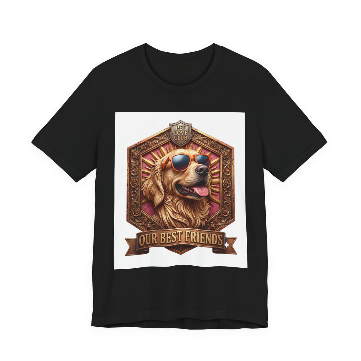 Dog T-Shirt — 'Our Best Friends' Golden Retriever Graphic Tee