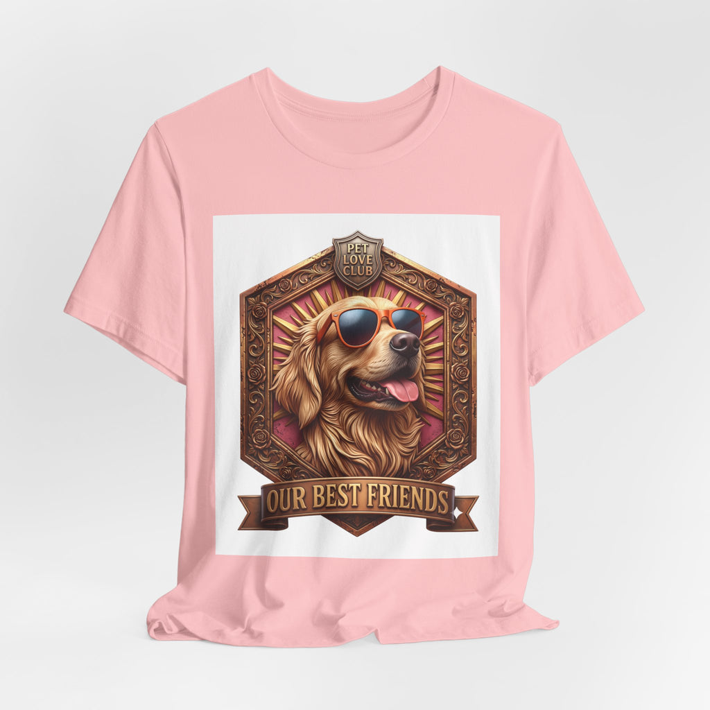 Dog T-Shirt — 'Our Best Friends' Golden Retriever Graphic Tee