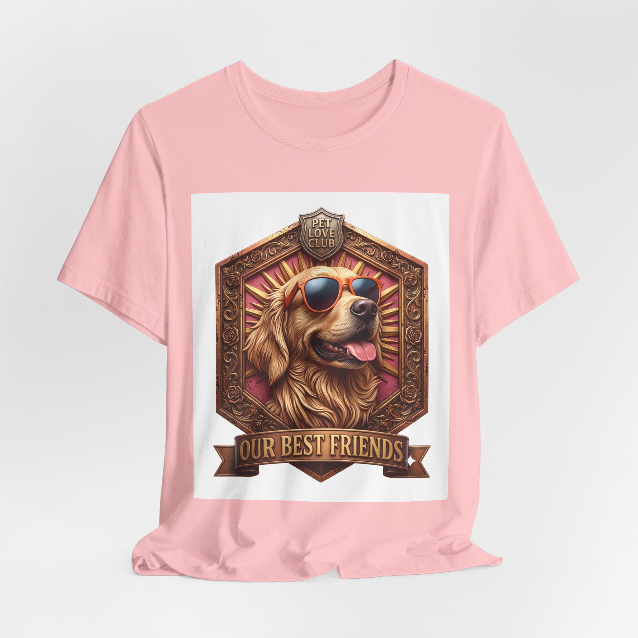 Dog T-Shirt — 'Our Best Friends' Golden Retriever Graphic Tee