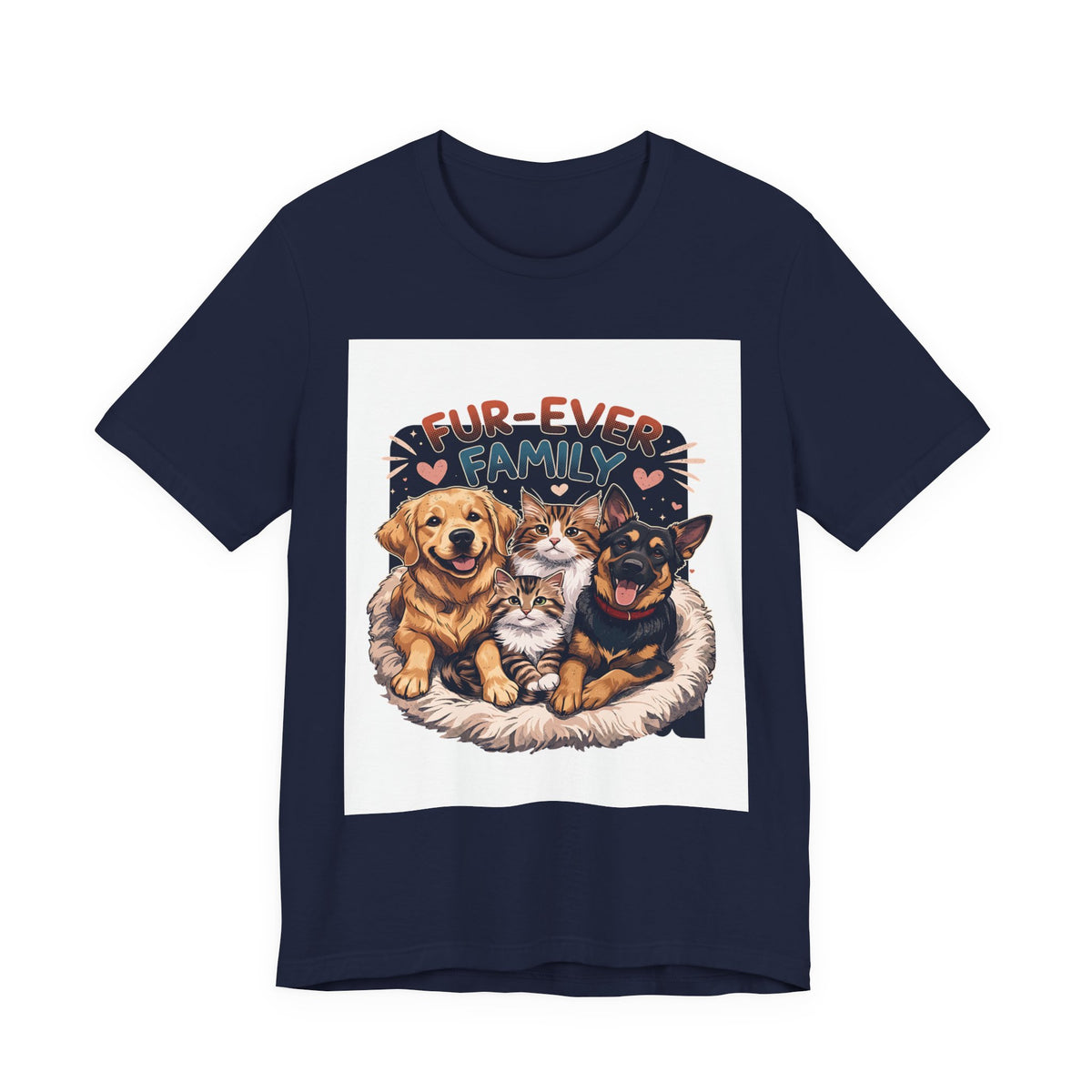 Fur-Ever Family Tee — Cute Dog & Cat Pet Parent T-Shirt