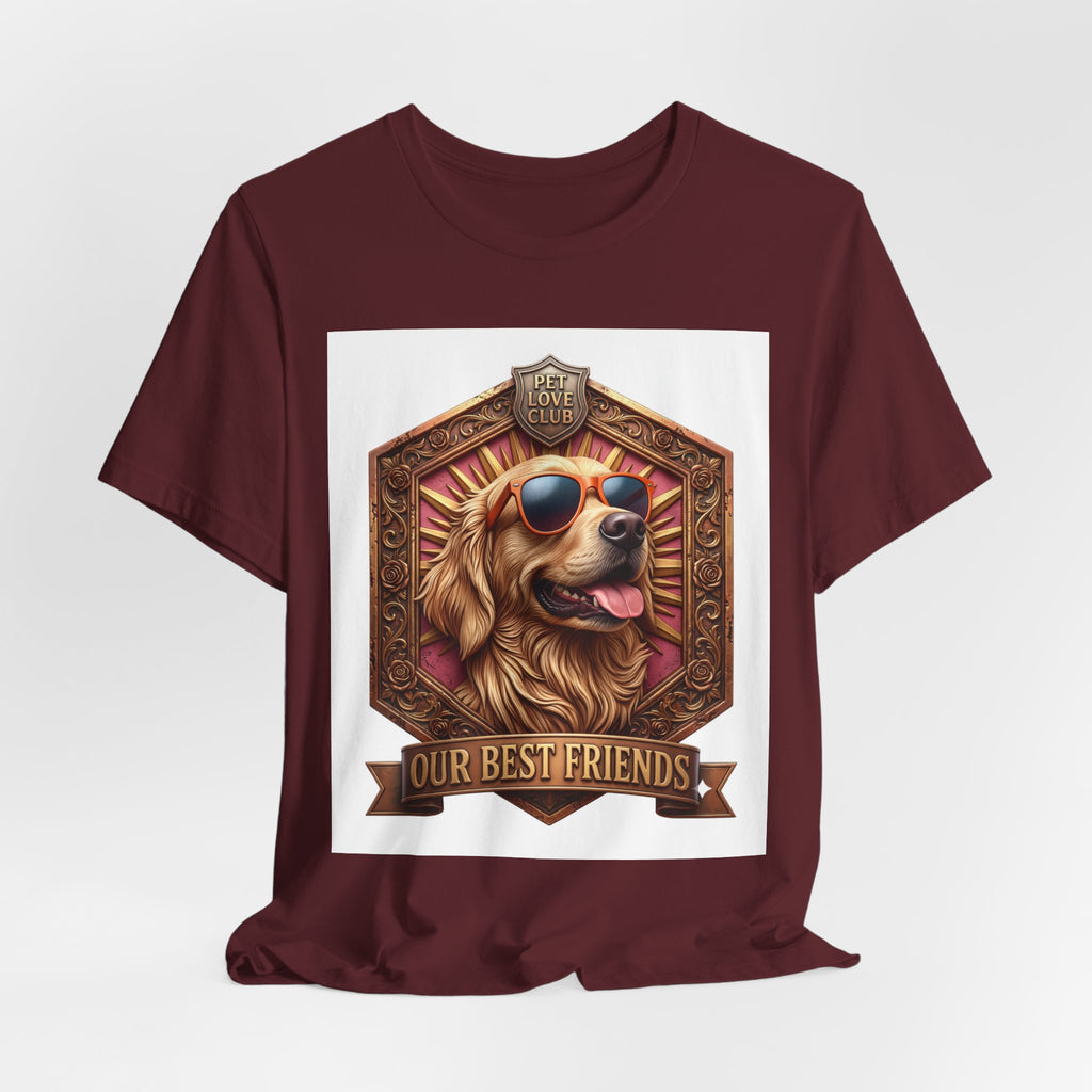 Dog T-Shirt — 'Our Best Friends' Golden Retriever Graphic Tee