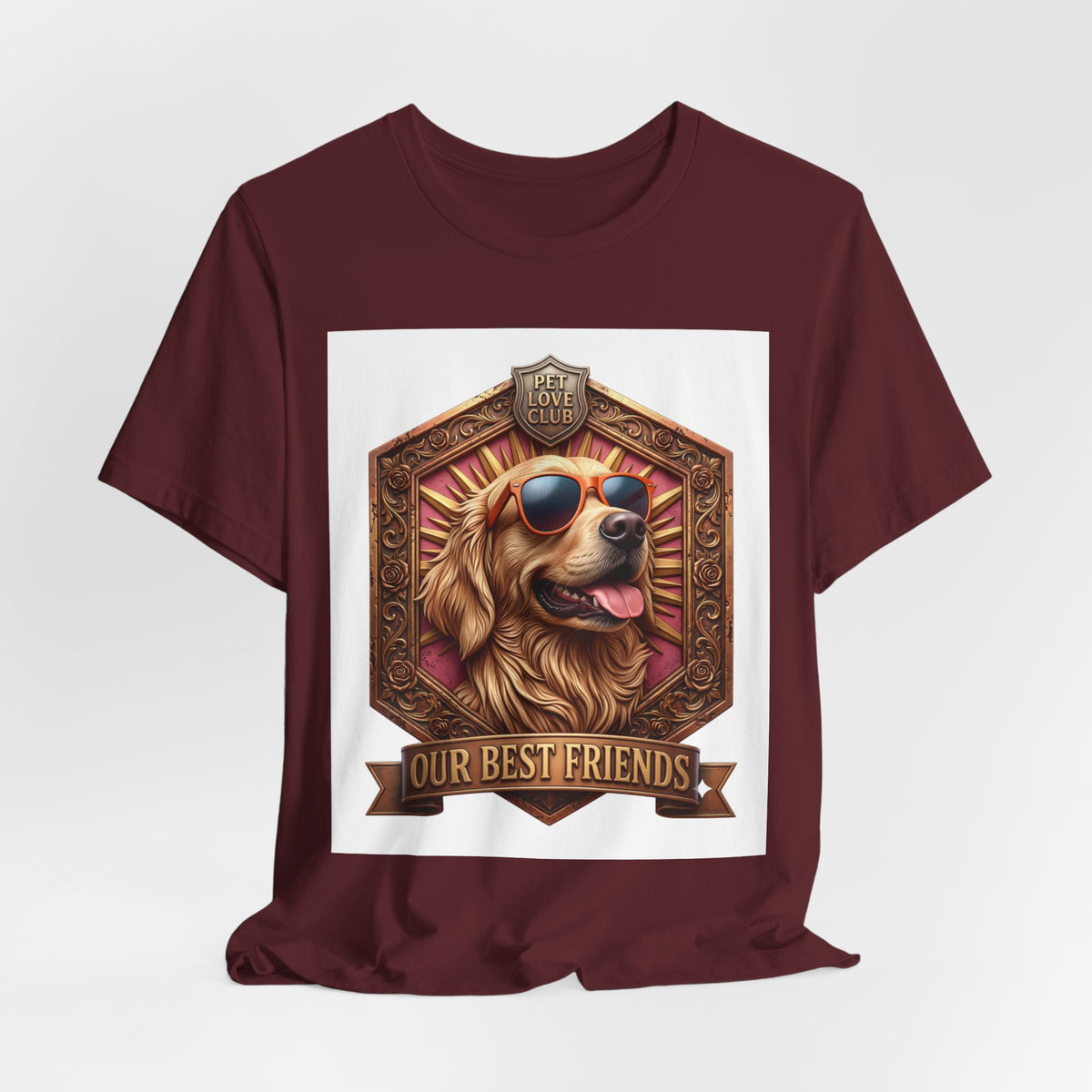 Dog T-Shirt — 'Our Best Friends' Golden Retriever Graphic Tee