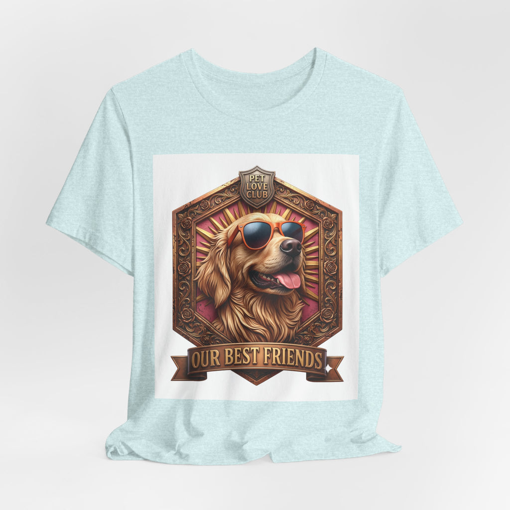 Dog T-Shirt — 'Our Best Friends' Golden Retriever Graphic Tee