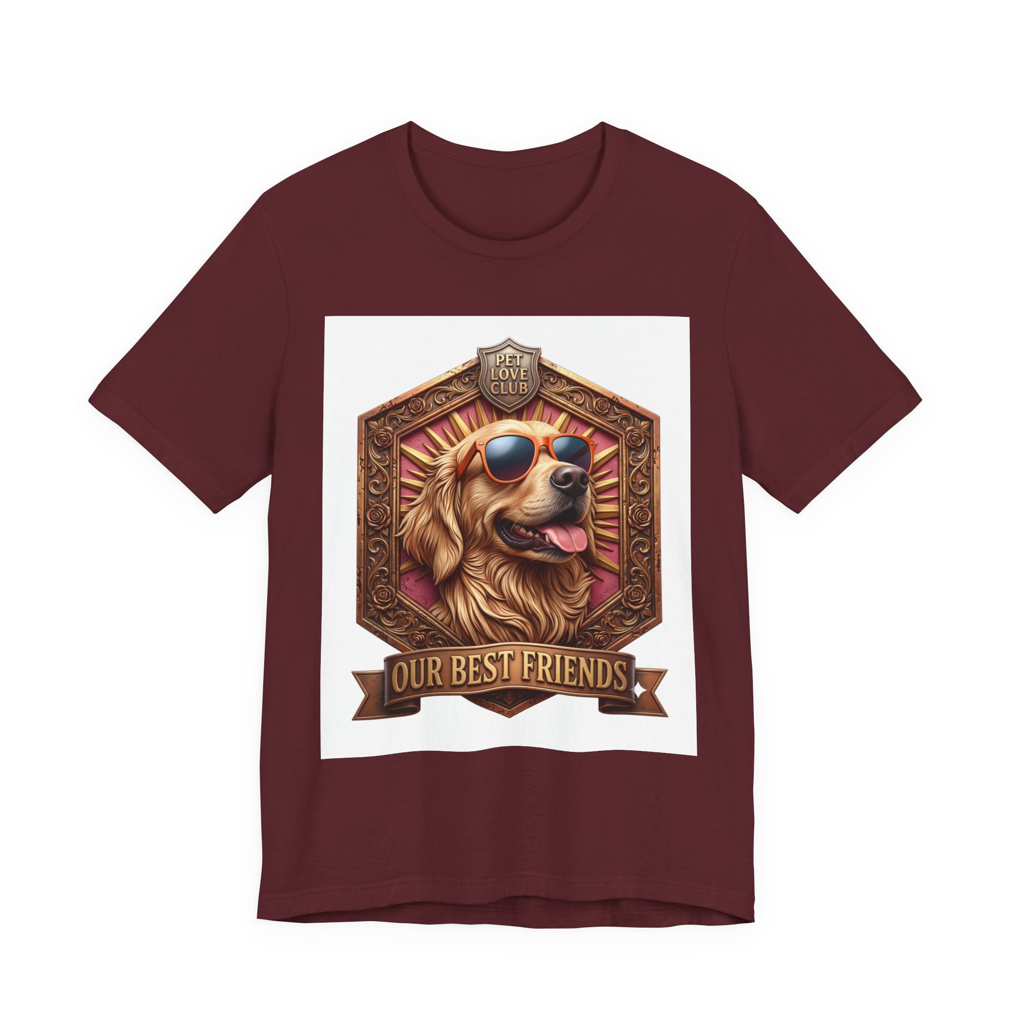 Dog T-Shirt — 'Our Best Friends' Golden Retriever Graphic Tee