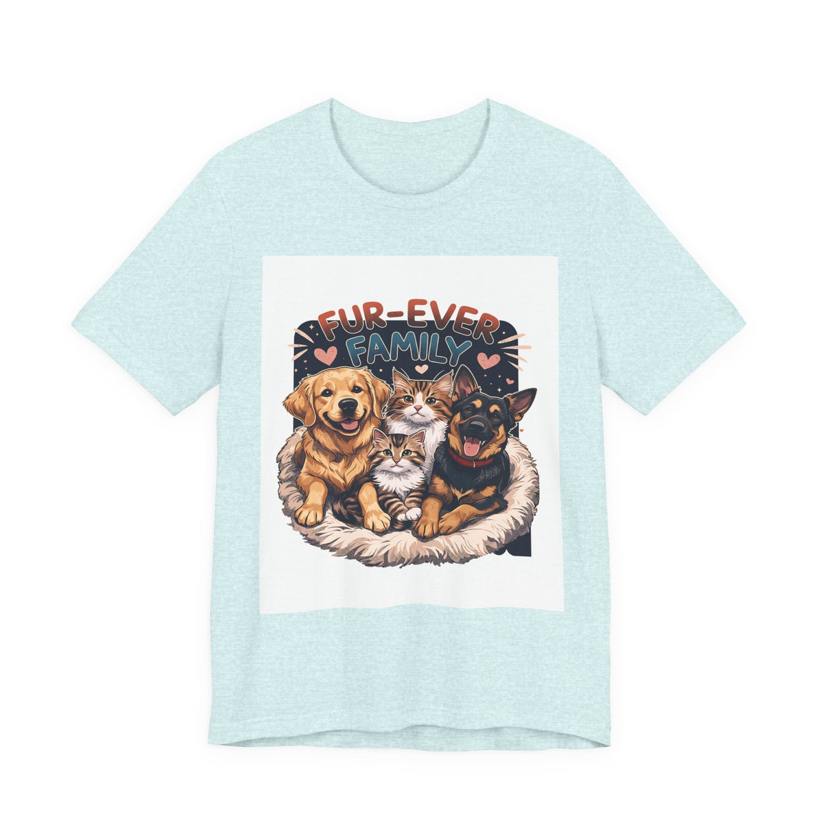 Fur-Ever Family Tee — Cute Dog & Cat Pet Parent T-Shirt
