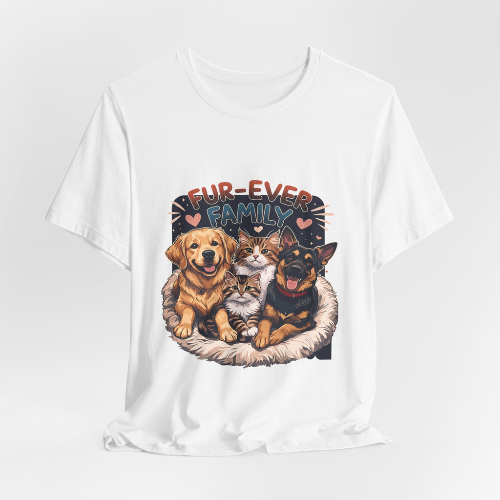 Fur-Ever Family Tee — Cute Dog & Cat Pet Parent T-Shirt