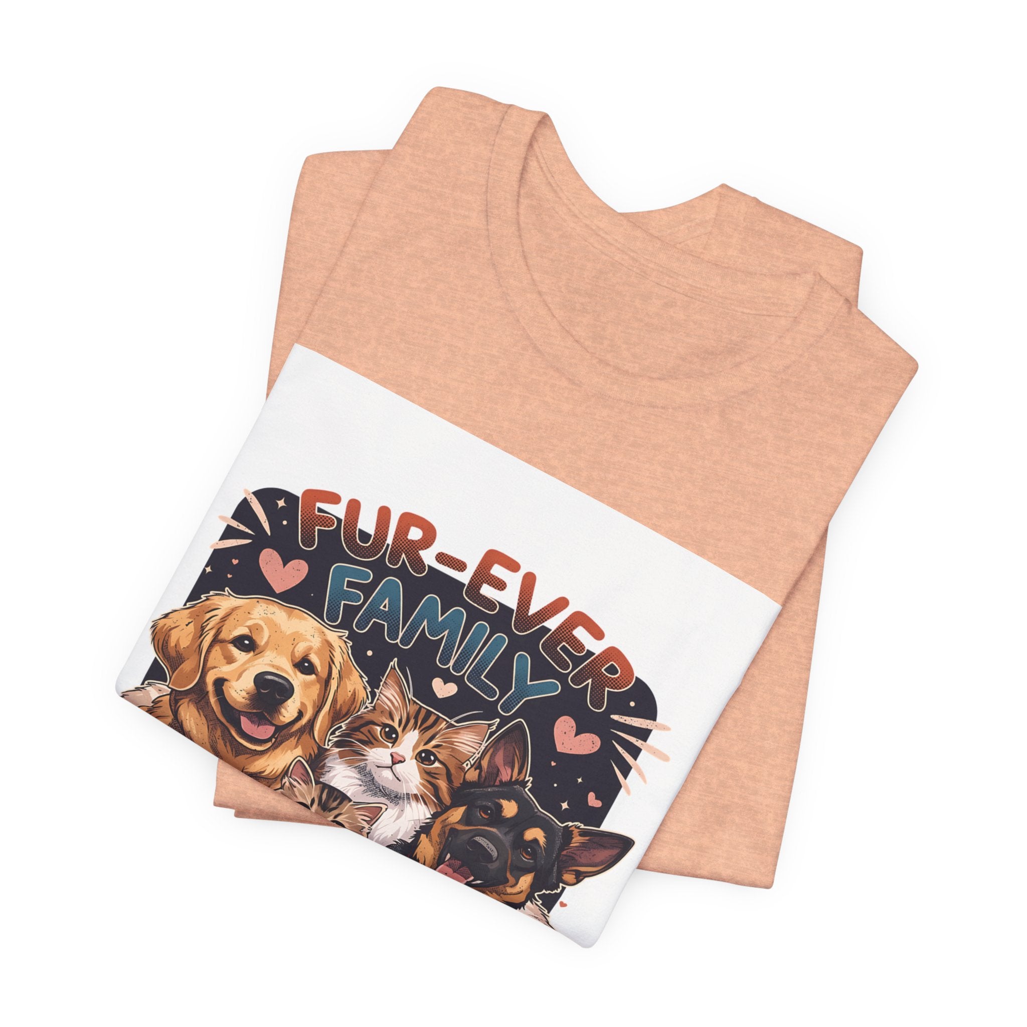 Fur-Ever Family Tee — Cute Dog & Cat Pet Parent T-Shirt