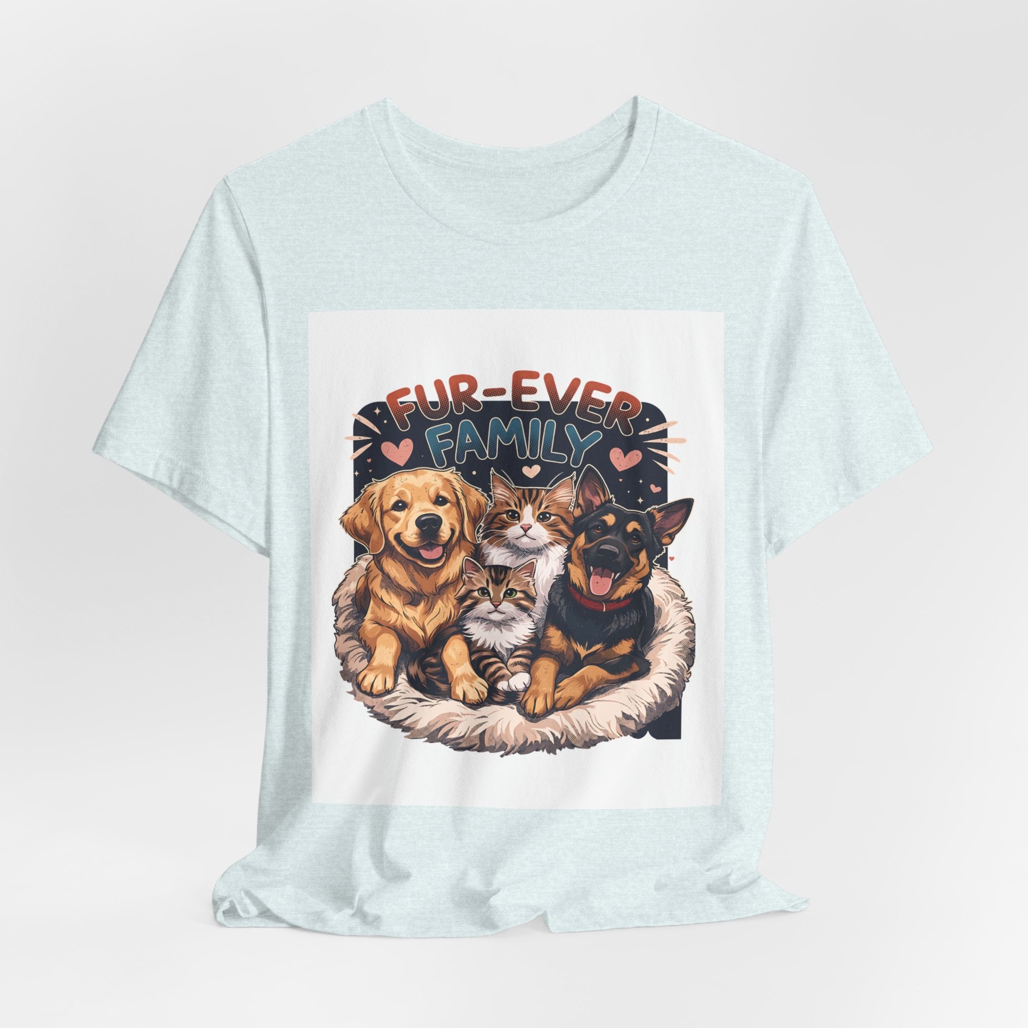 Fur-Ever Family Tee — Cute Dog & Cat Pet Parent T-Shirt