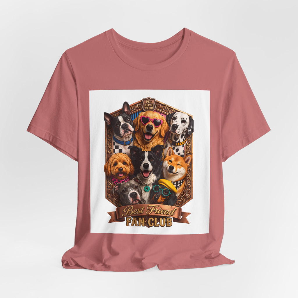 Dog Lover T‑Shirt - "Best Friends Fan Club" Graphic Tee