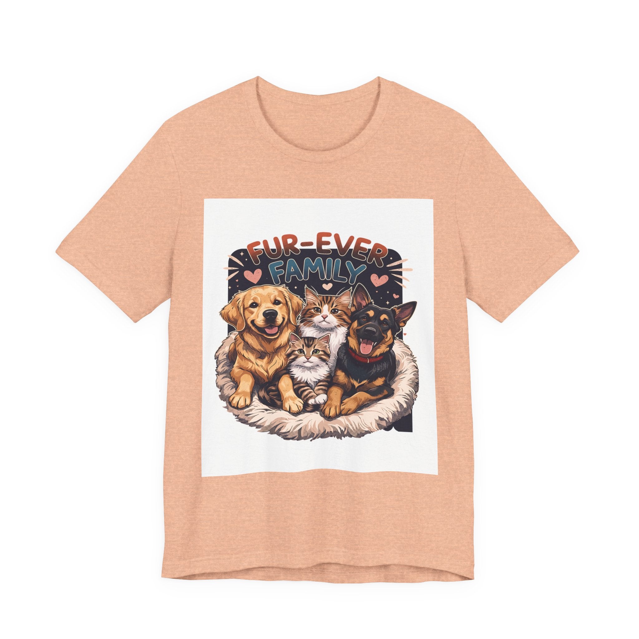 Fur-Ever Family Tee — Cute Dog & Cat Pet Parent T-Shirt