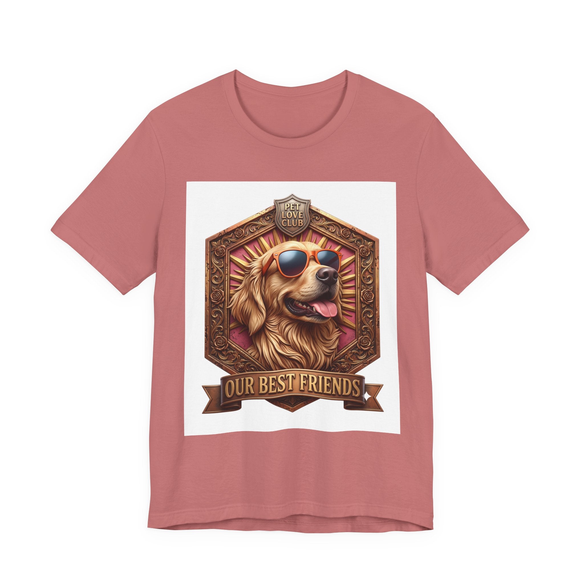 Dog T-Shirt — 'Our Best Friends' Golden Retriever Graphic Tee