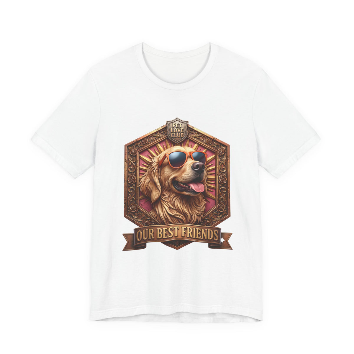 Dog T-Shirt — 'Our Best Friends' Golden Retriever Graphic Tee