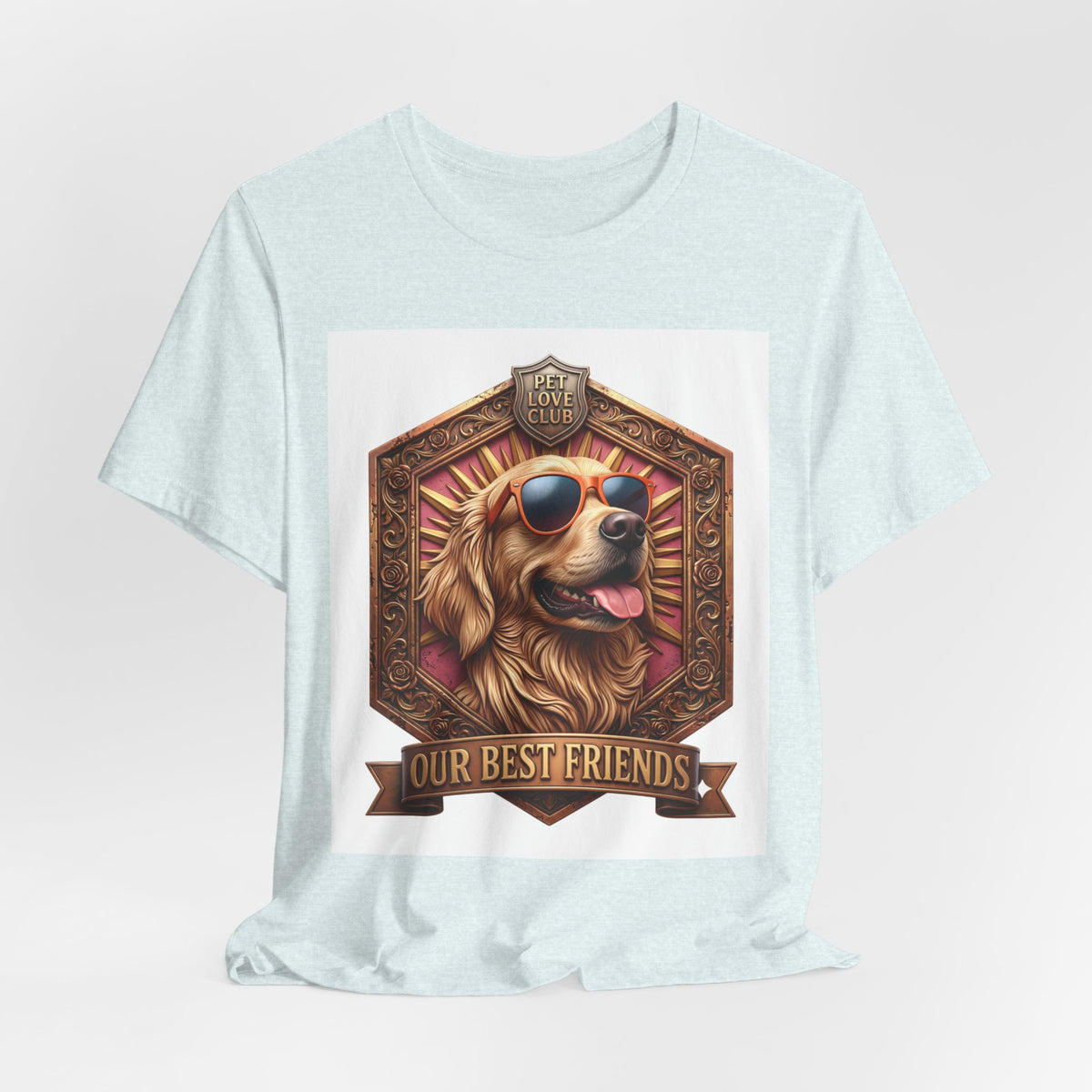 Dog T-Shirt — 'Our Best Friends' Golden Retriever Graphic Tee