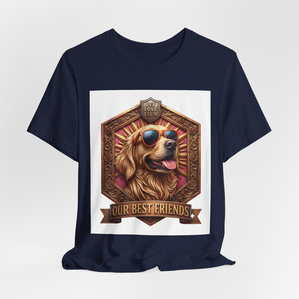 Dog T-Shirt — 'Our Best Friends' Golden Retriever Graphic Tee