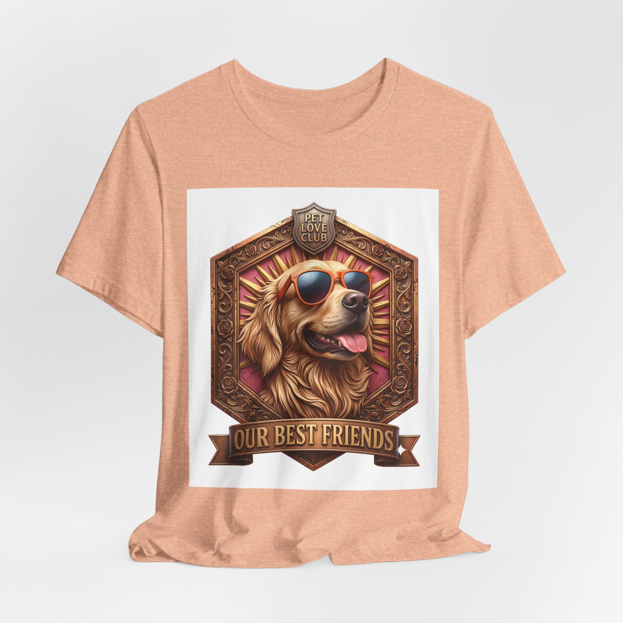 Dog T-Shirt — 'Our Best Friends' Golden Retriever Graphic Tee