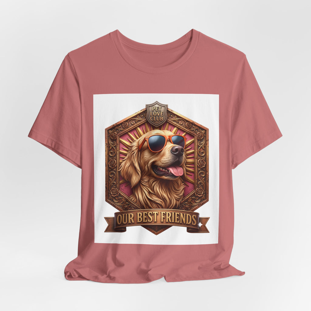Dog T-Shirt — 'Our Best Friends' Golden Retriever Graphic Tee