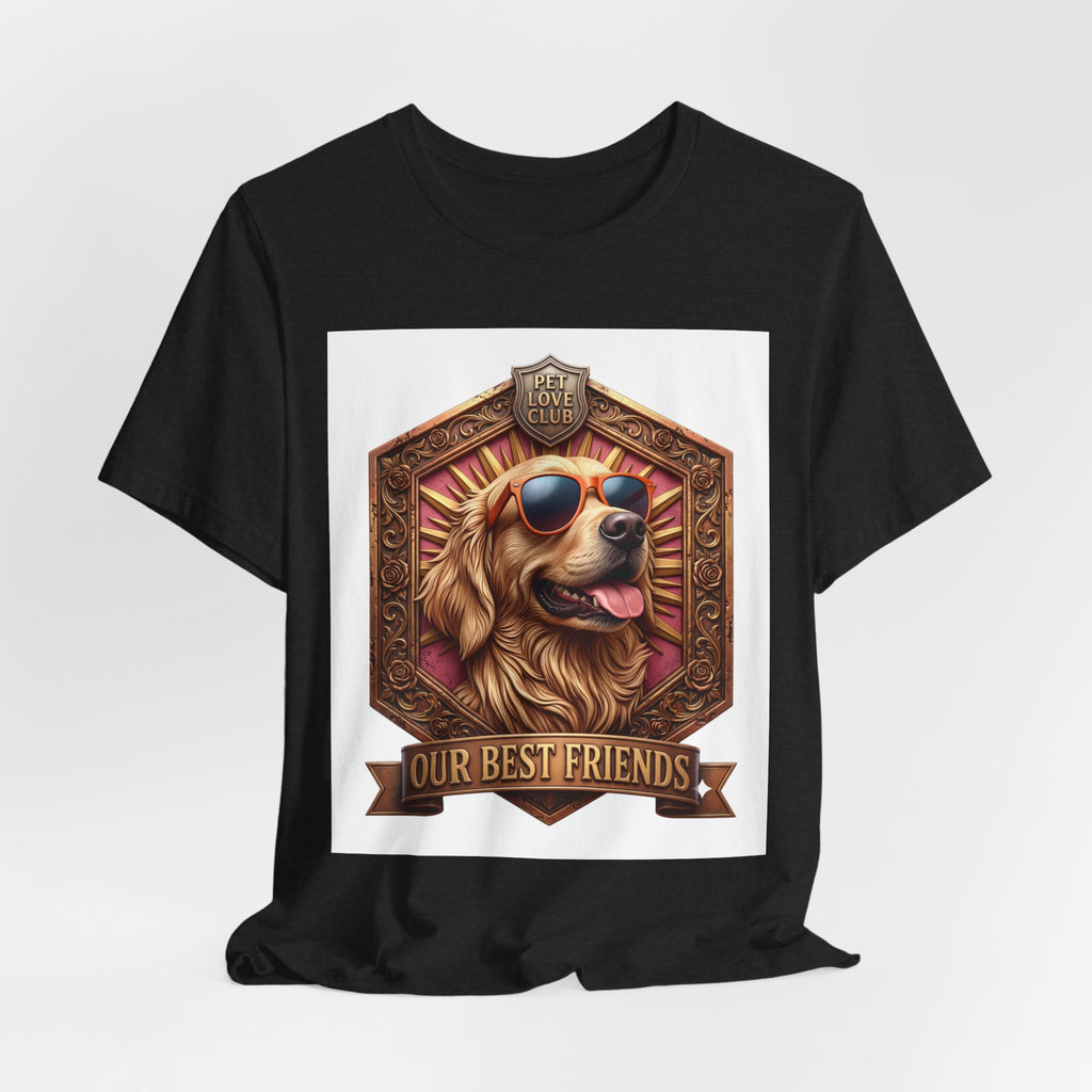 Dog T-Shirt — 'Our Best Friends' Golden Retriever Graphic Tee