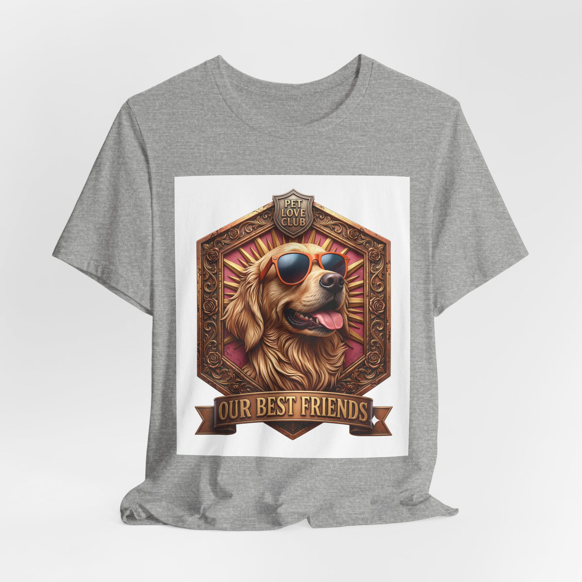 Dog T-Shirt — 'Our Best Friends' Golden Retriever Graphic Tee