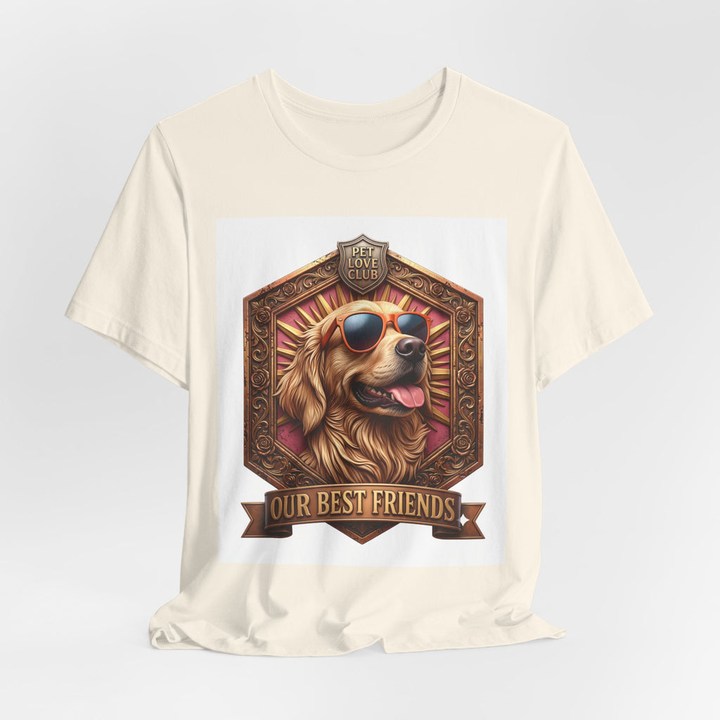 Dog T-Shirt — 'Our Best Friends' Golden Retriever Graphic Tee