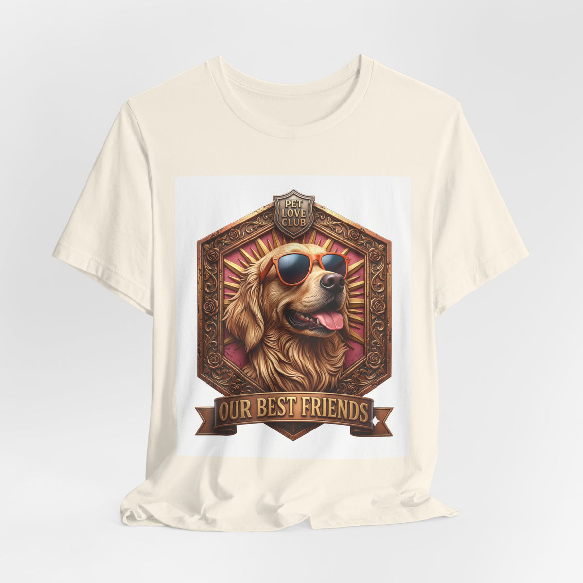 Dog T-Shirt — 'Our Best Friends' Golden Retriever Graphic Tee