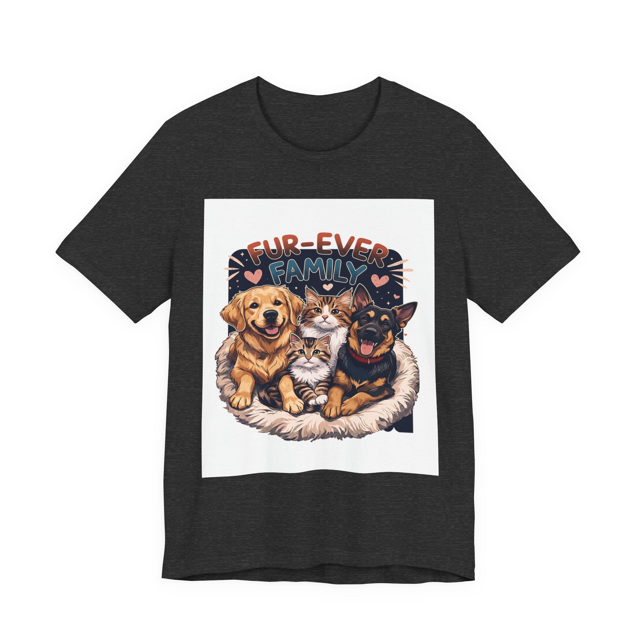 Fur-Ever Family Tee — Cute Dog & Cat Pet Parent T-Shirt