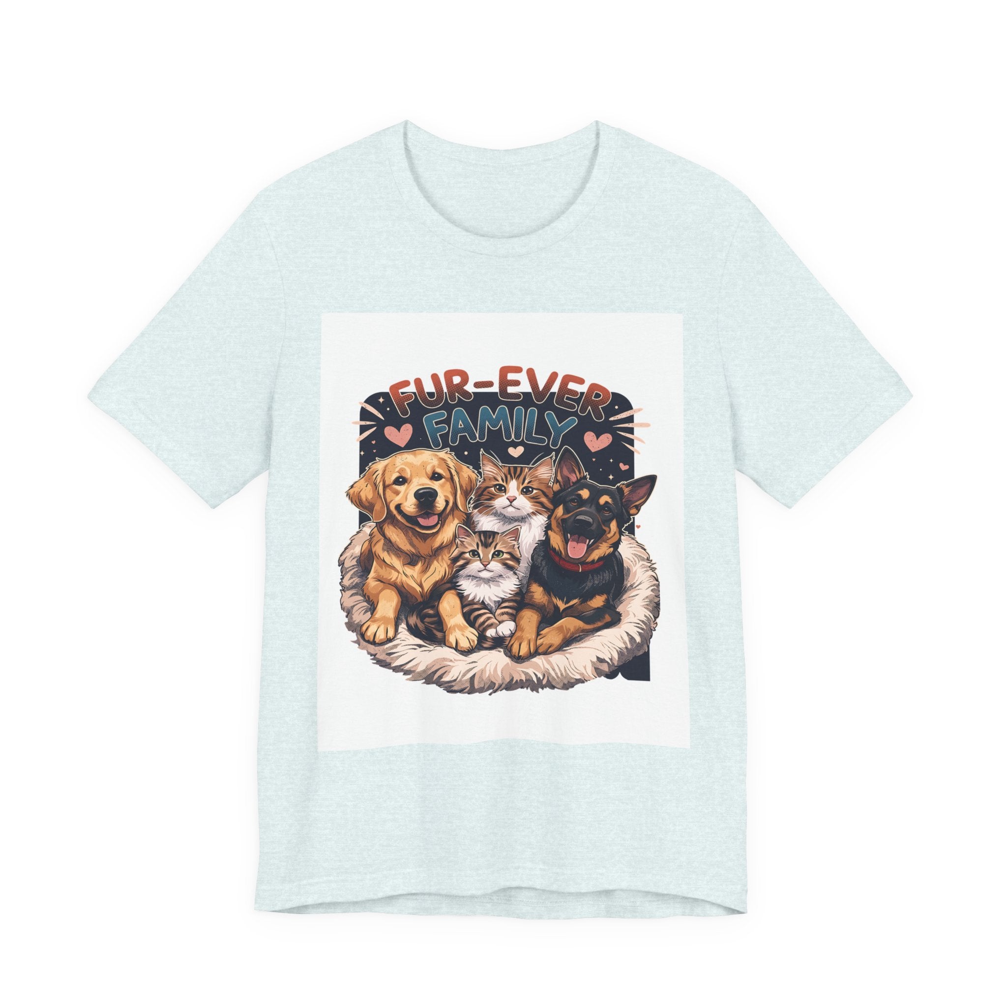 Fur-Ever Family Tee — Cute Dog & Cat Pet Parent T-Shirt