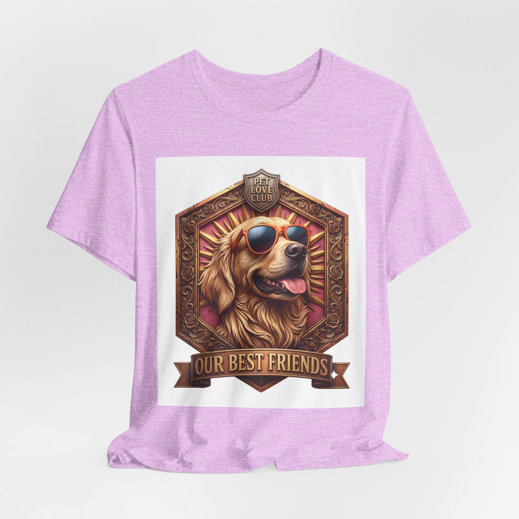 Dog T-Shirt — 'Our Best Friends' Golden Retriever Graphic Tee