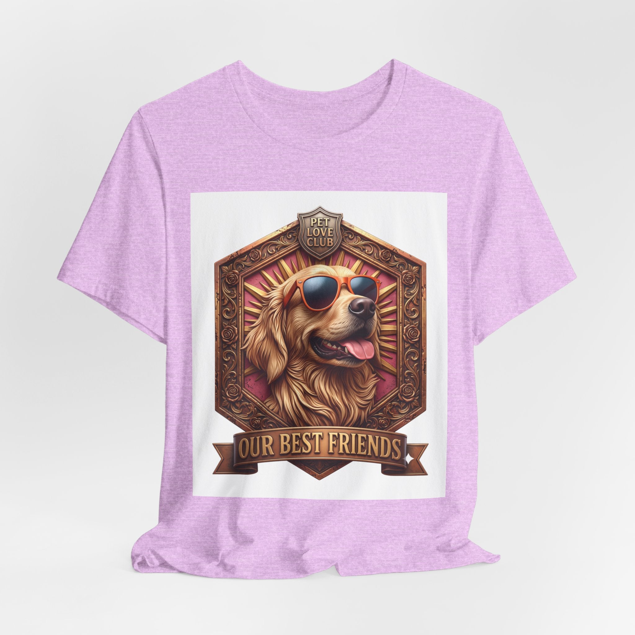 Dog T-Shirt — 'Our Best Friends' Golden Retriever Graphic Tee
