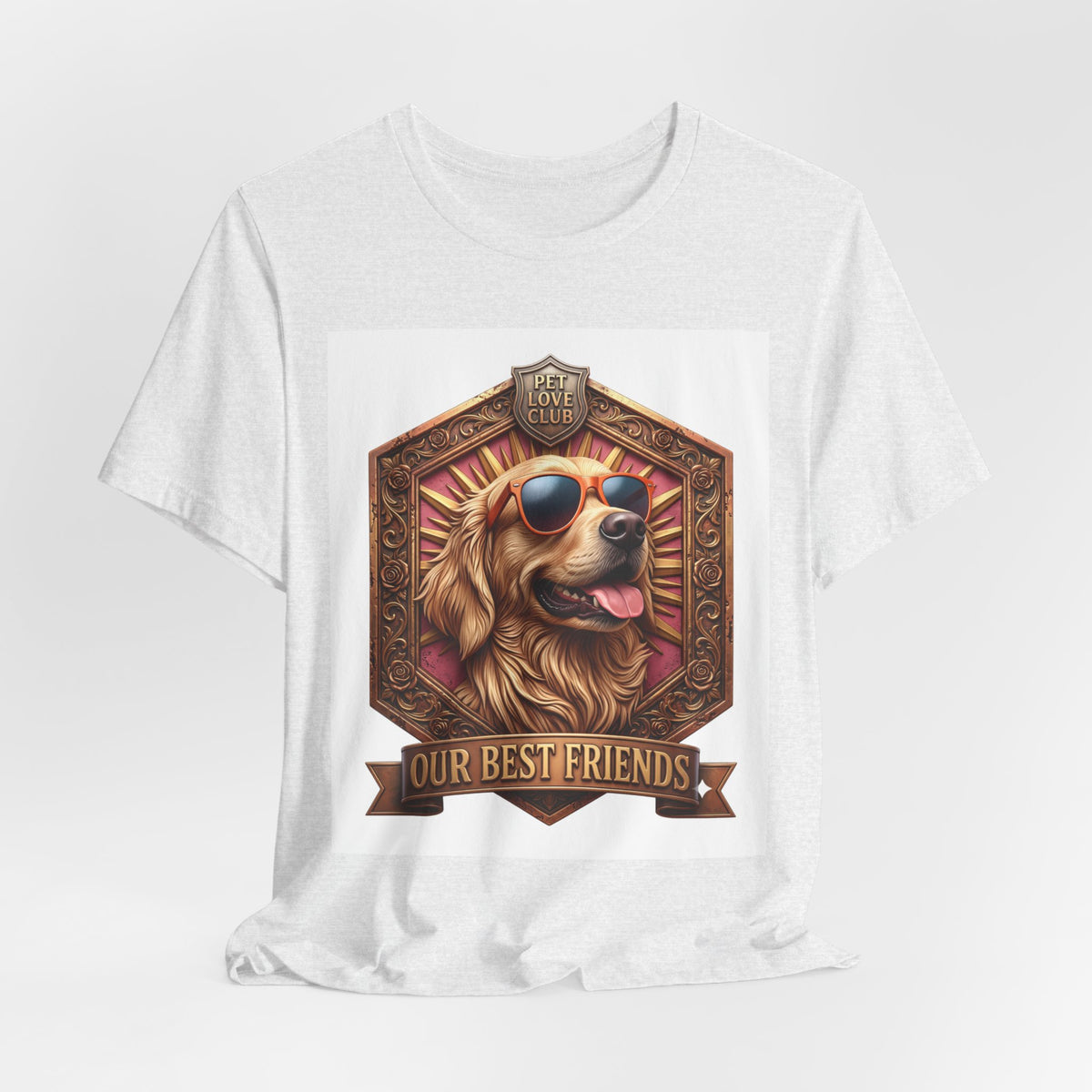 Dog T-Shirt — 'Our Best Friends' Golden Retriever Graphic Tee