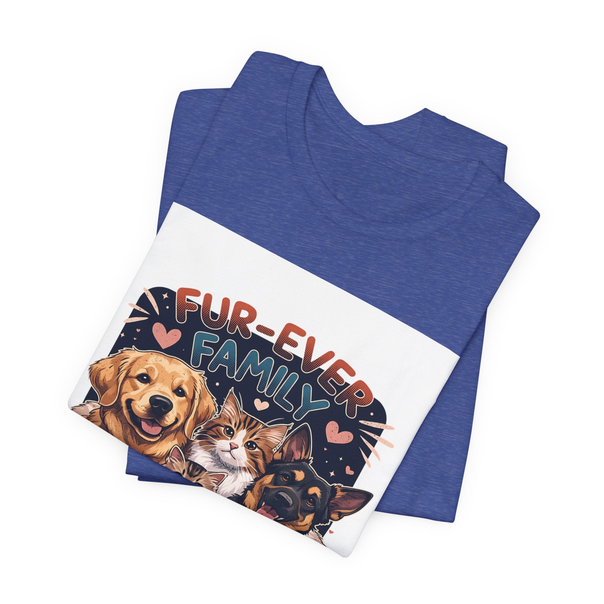 Fur-Ever Family Tee — Cute Dog & Cat Pet Parent T-Shirt