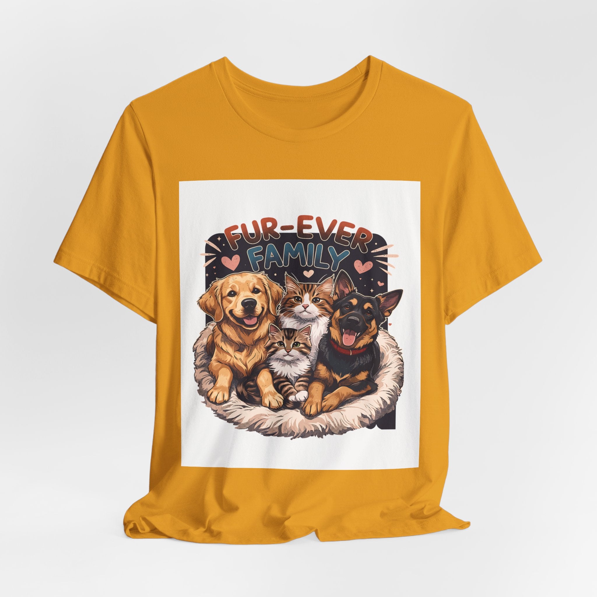 Fur-Ever Family Tee — Cute Dog & Cat Pet Parent T-Shirt