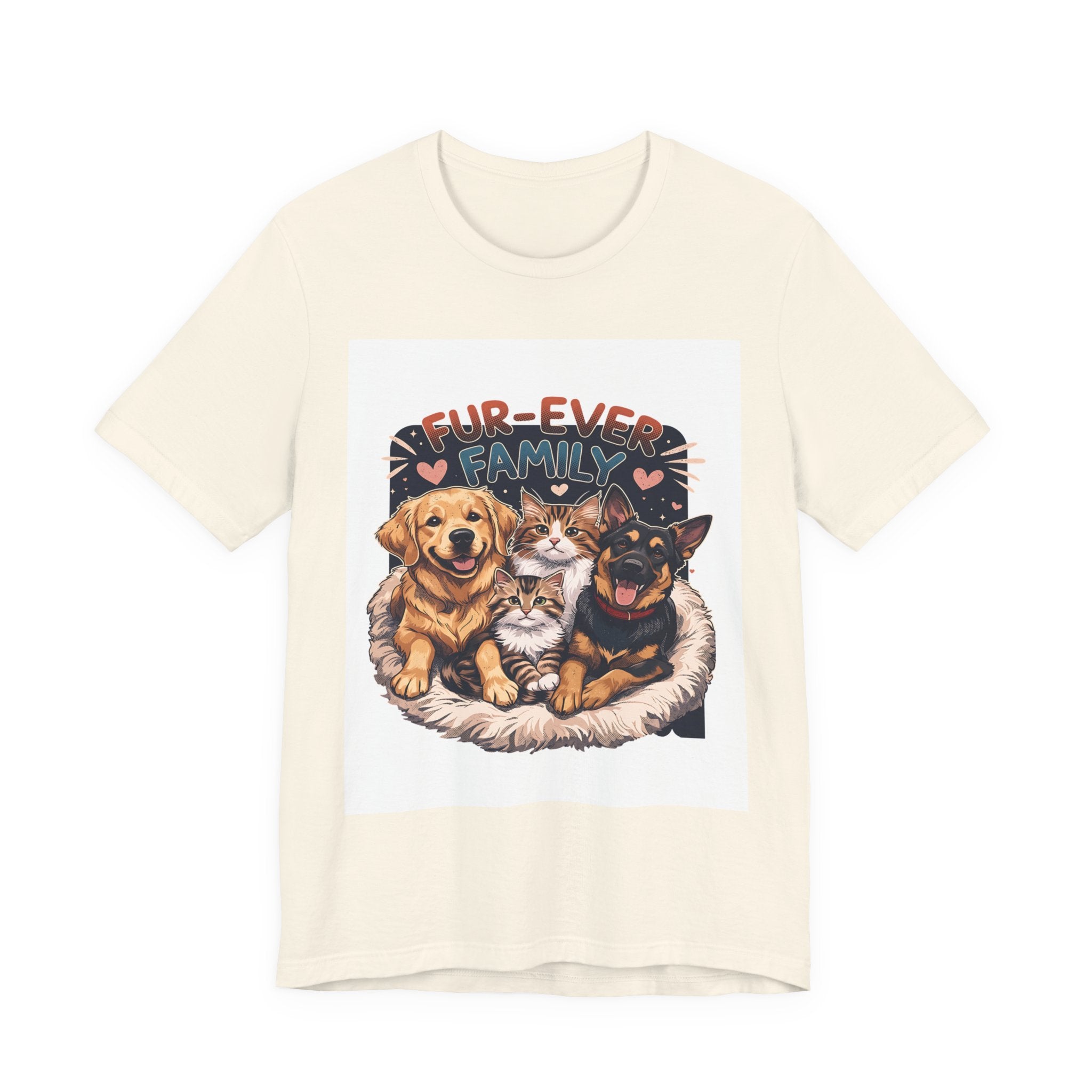 Fur-Ever Family Tee — Cute Dog & Cat Pet Parent T-Shirt